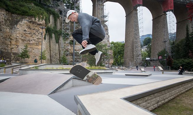  The Petrusse skatepark is the biggest in Europe, set in the historic surroundsing of Luxembourg's old town