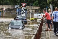 Viele Autos sind der Flut zum Opfer gefallen. Zum Glück hat Luxemburg keine Toten zu beklagen.